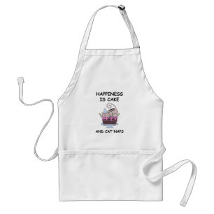 Whimsical Birthday Cat Standard Apron
