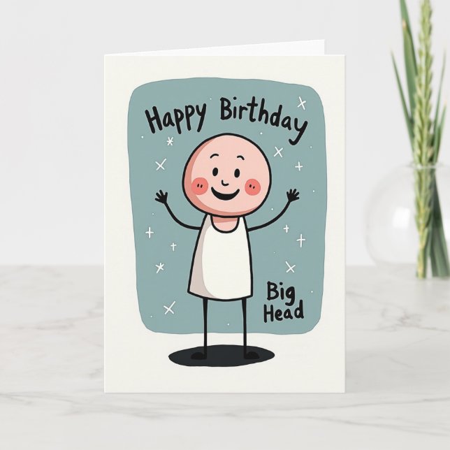 Whimsical Birthday Character Card (Front)