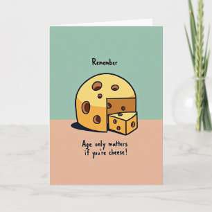 Whimsical Birthday Cheese Card