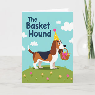 Whimsical Birthday Dog Art Card