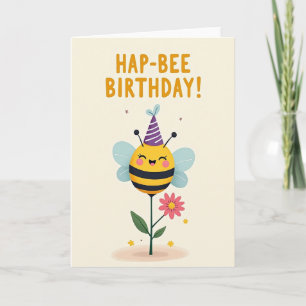 Whimsical Birthday Insect Card