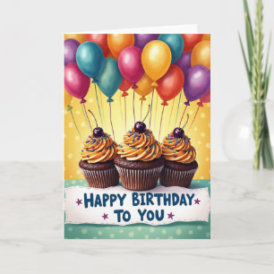 Whimsical Birthday Party Card