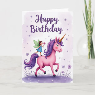 Whimsical Birthday Unicorn Card