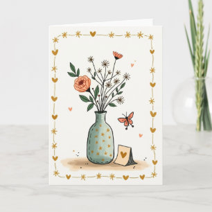 Whimsical Bloom Birthday Card