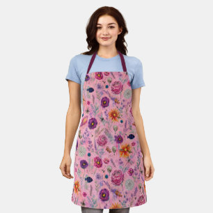 Whimsical Bloom Garden Apron