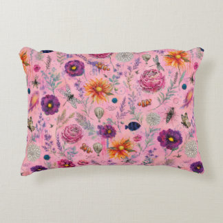Whimsical Bloom Garden Decorative Cushion
