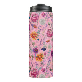 Whimsical Bloom Garden Thermal Tumbler