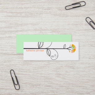 Whimsical Bloom Tree Dots Colourful Profile Card