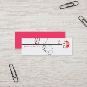 Whimsical Bloom Tree Dots Colourful Profile Card
