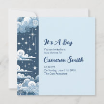 Whimsical Blue Celestial 