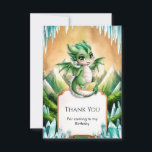Whimsical Boho Dragon Birthday Thank You Card<br><div class="desc">Conclude your mystical celebration on a heartfelt note with our "Whimsical Boho Dragon Birthday Thank You Card." These cards carry forward the beautiful boho dragon theme from your party decorations, providing a perfect way to express gratitude to your guests. Each card offers space for a personalised message, allowing you to...</div>