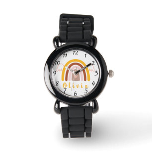 Whimsical Boho Rainbow with a Personalised Name  Watch