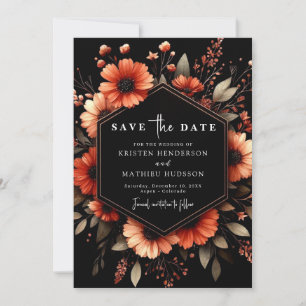 Whimsical Boho Terracotta Wedding Save The Date