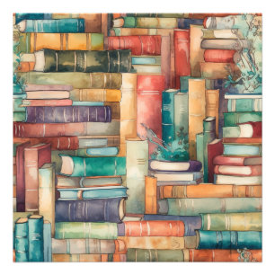 Whimsical Books Photo Print