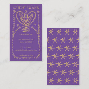 Whimsical Botanical Frame Unique Boho Custom Business Card