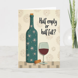 Whimsical Bottle Glass Birthday Card