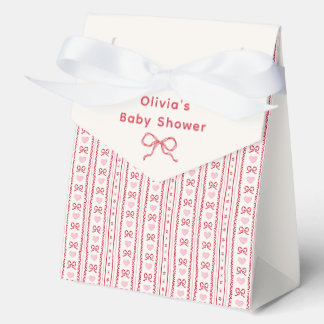 Whimsical Bow Little Sweetheart Baby Shower  Favour Box
