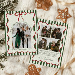 Whimsical Bow Merry Christmas Family Photo Holiday Card<br><div class="desc">Whimsical Bow Merry Christmas Family Photo Holiday Card</div>