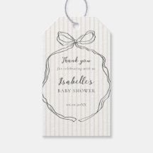 Whimsical Bow Neutral Baby Shower