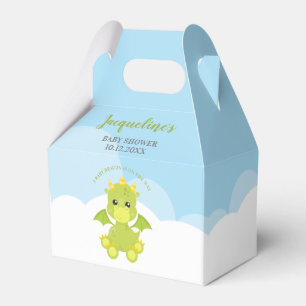 Whimsical Boy Dragon Baby Shower Favour Box