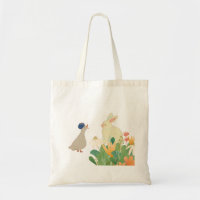 Whimsical Bunny & Bird in Bloom – Cute Spring Fore