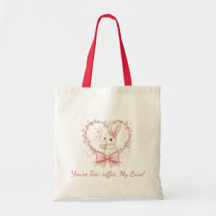 Whimsical Bunny Rabbit Cotton - Eco-Friendly Gift Tote Bag