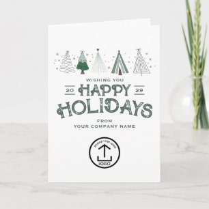 Whimsical Business Christmas Clients Customers Holiday Card