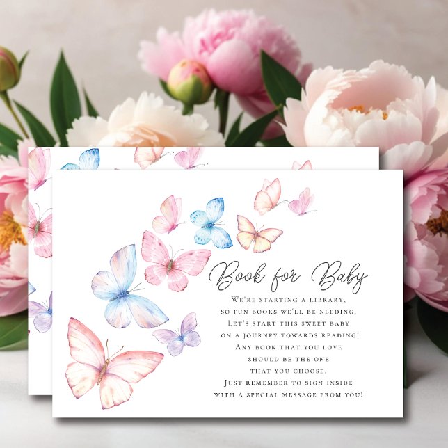 Whimsical Butterflies Book for Baby Enclosure Card (Creator Uploaded)
