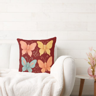 Whimsical Butterflies Cushion