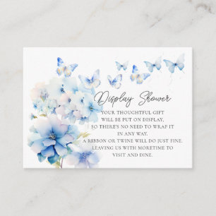 Whimsical Butterflies Display Shower Enclosure Card