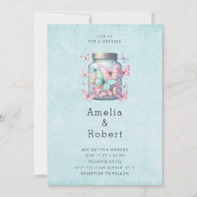 Whimsical Butterflies in a Jar Wedding