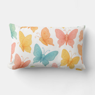 "Whimsical Butterflies" Throw Pillow