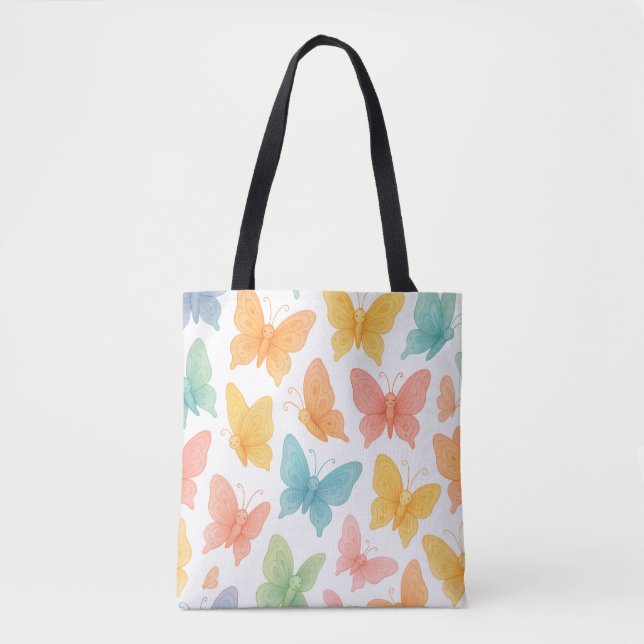 "Whimsical Butterflies" Tote (Front)