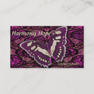 Whimsical Butterfly Background Business Card