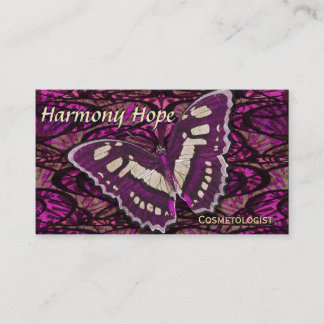 Whimsical Butterfly Background Business Card