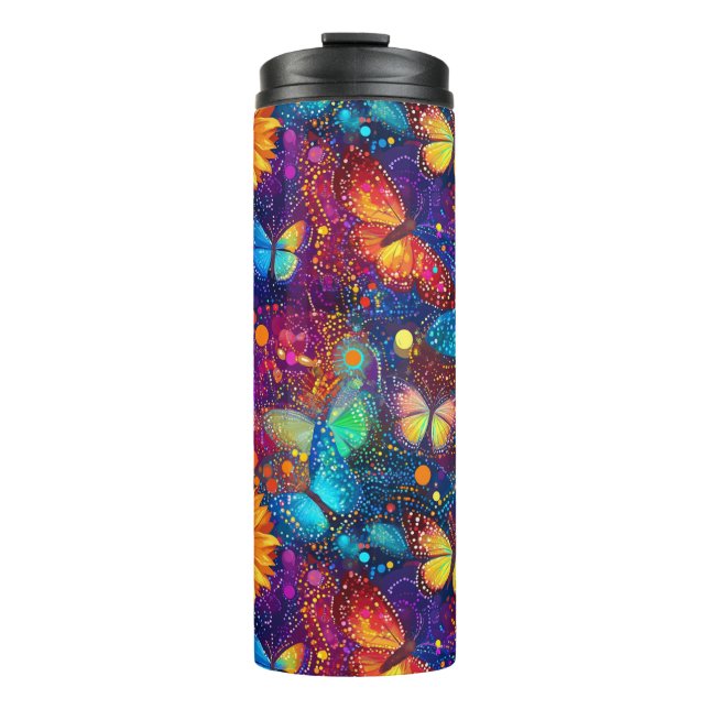 Whimsical Butterfly Dream Thermal Tumbler (Front)