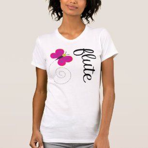 Whimsical butterfly Flute T-shirt
