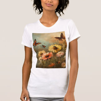 Whimsical Butterfly Garden T-Shirt
