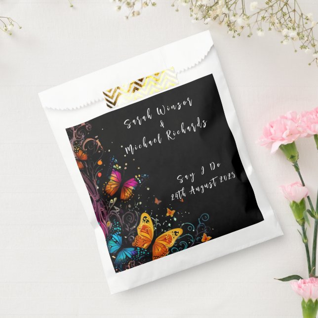 Whimsical Butterfly Garden Wedding  Favour Bag (Sealed)