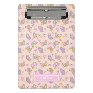 Whimsical Butterfly Girl Personalized Mini Clipboard