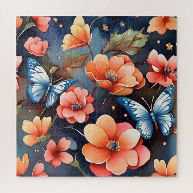 Whimsical Butterfly Illustration Unique  Jigsaw Puzzle (Vertical)