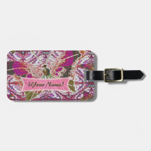Whimsical Butterfly Luggage Tag