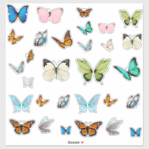 Whimsical Butterfly Stickers