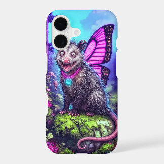 Whimsical Butterfly Wing Opossum Fantasy iPhone 17