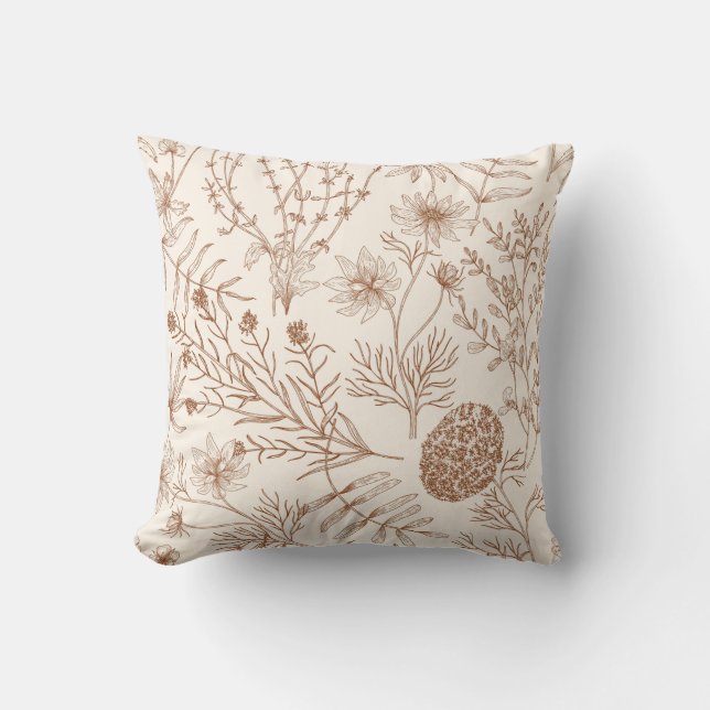 Whimsical Cacti and Succulents Cushion (Front)