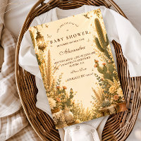 Whimsical Cactus Boho Baby Shower