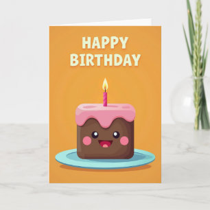 Whimsical Cake Candle Card