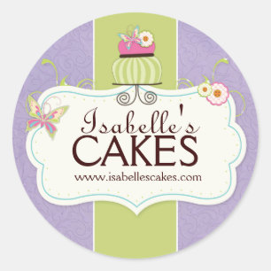 Whimsical Cake Labels