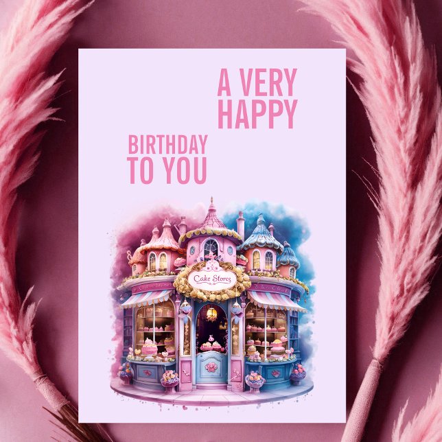 Whimsical Cake Shop My Little Princess Cakes Card (Creator Uploaded)