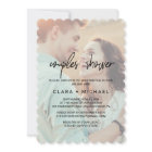 Whimsical Calligraphy | Faded Photo Couples Shower